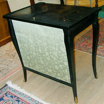 Lot image - Louis XV Gilt-Bronze Mounted Ebonized Side Table