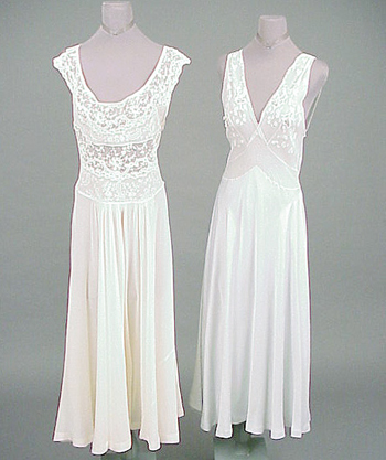 Lot image - Two Silk Nightgowns