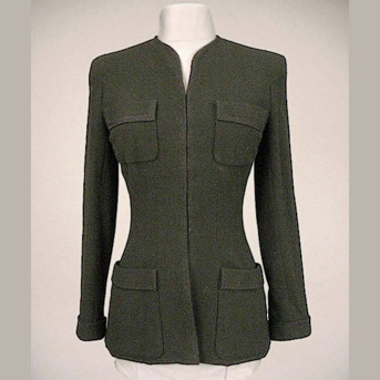 Lot image - Chanel Military Style Jacket