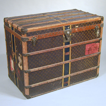 Lot image - Louis Vuitton Steamer Trunk 1920s