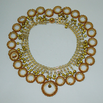 Lot image - Miriam Haskell Ring Pendant Necklace American, 1940s