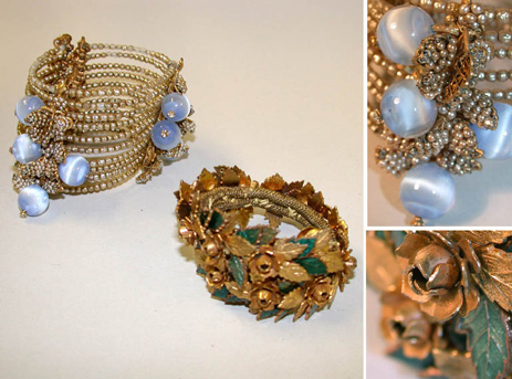 Lot image - Two Miriam Haskell Wrap Bracelets American, 1930s/40s