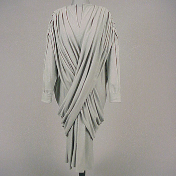 Lot image - Norma Kamali Grecian Draped Dress American, 1970s