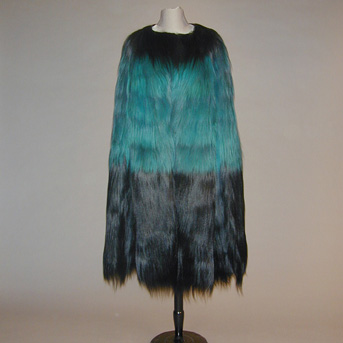 Lot image - Bergdorf Goodman Dyed Monkey Fur Cape