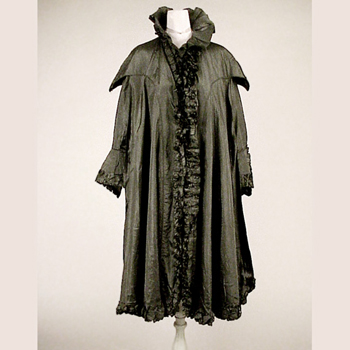 Lot image - B. Altman Silk Taffeta Evening Coat French, circa 1916