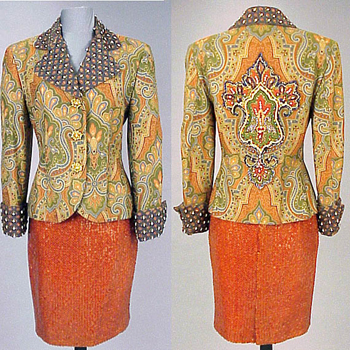 Lot image - Christian Lacroix Jeweled Suit