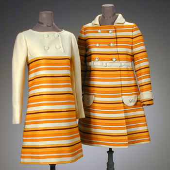 Lot image - Ungaro Striped Wool Day Ensemble