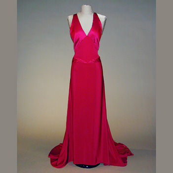 Lot image - American Beauty Red Halter Dress