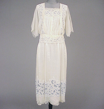 Lot image - Liberty White Net Afternoon Dress