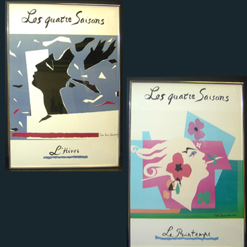 Lot image - Two Yves Saint Laurent Decorative Posters