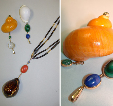 Lot image - Group of Marguerite Stix Shell Jewelry