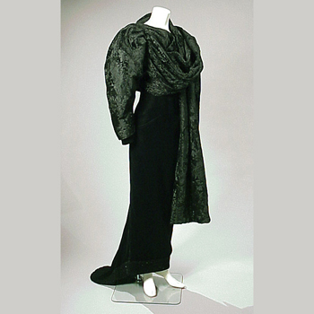 Lot image - Lagerfeld for Fendi Broadtail and Velvet Gala Ensemble