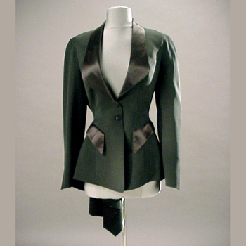 Lot image - Thierry Mugler Bare Back Tuxedo Jacket French, 1980s