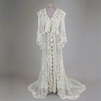 Lot image - Irish Crochet Lace Ensemble American, early 20th century