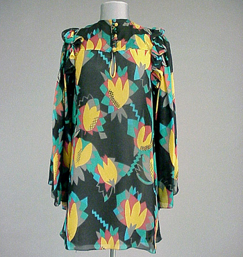 Lot image - Ossie Clark Baby Doll Smock English, 1970s