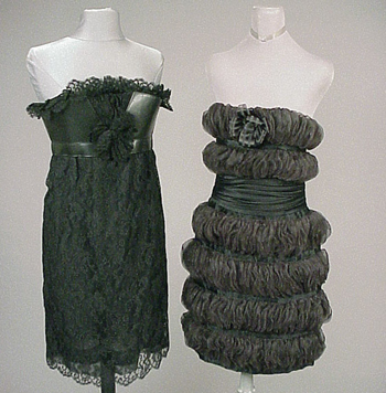 Lot image - Two Little Black Dresses French, 1980s