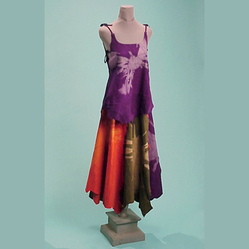 Lot image - Giorgio di Sant'Angelo Tie-Dyed Suede Ensemble