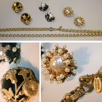 Lot image - Group of Miriam Haskell Jewelry
