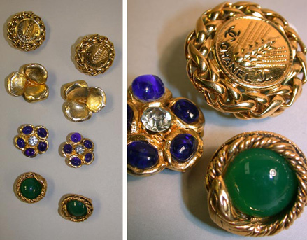 Lot image - Group of Chanel and Lanvin Earrings