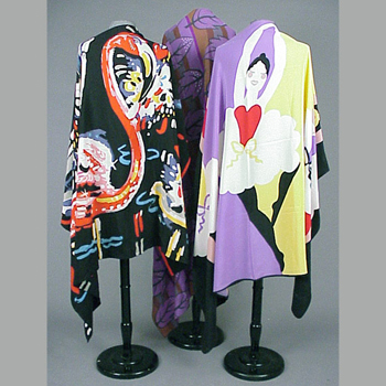 Lot image - Group of Three Michaele Vollbrach Scarves