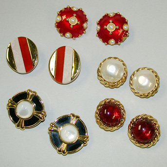 Lot image - Five Pairs Chanel and Other Earrings