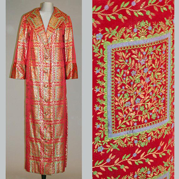 Lot image - Robert Blackwell Persian Brocade Evening Coat