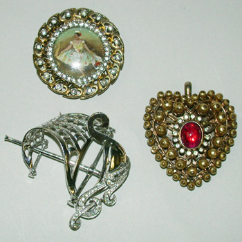 Lot image - Two Nettie Rosenstein and a Boucher Pin