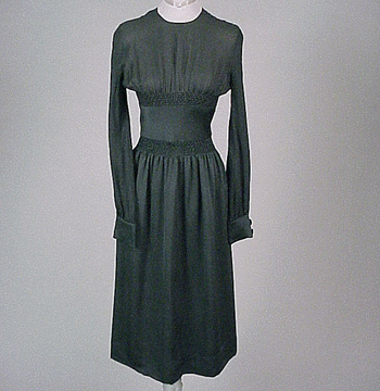 Lot image - Valentino Smocked Black Cocktail Dress