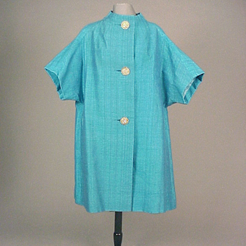 Lot image - Jacques Tiffeau Peacock Blue Coat