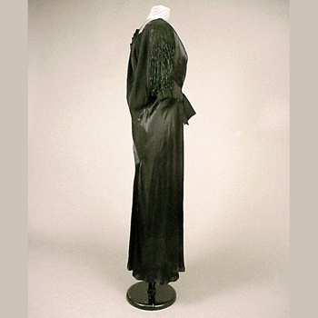 Lot image - Patou String Sleeve Dinner Dress