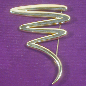 Lot image - Paloma Picasso for Tiffany & Co. Gold 'Scribble' Pin