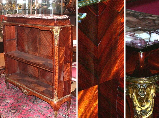 Lot image - Louis XV Style Gilt-Bronze Mounted Kingwood Bookcase