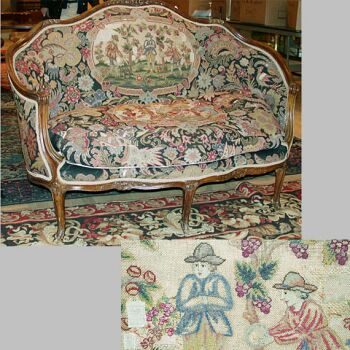 Lot image - Louis XV Style Carved Beechwood Canape