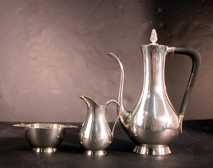 Lot image - Tiffany & Co. Sterling Silver After Dinner Coffee Service