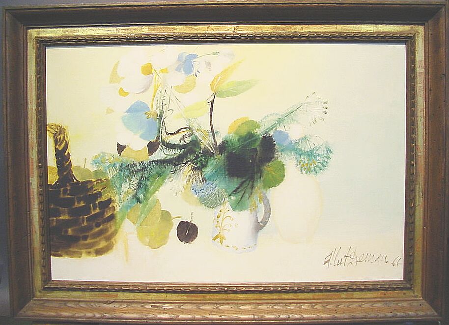 Lot image - Albert Deman French, b. 1927 NATURE MORTE - NOIRE ET BLANCHE