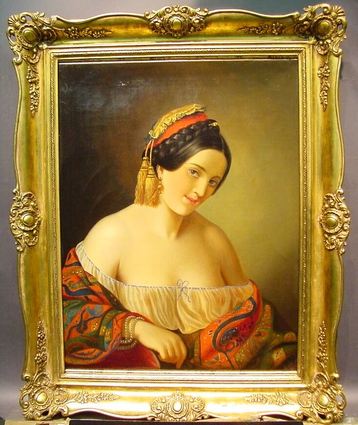 Lot image - Continental School 19th Century YOUNG BEAUTY