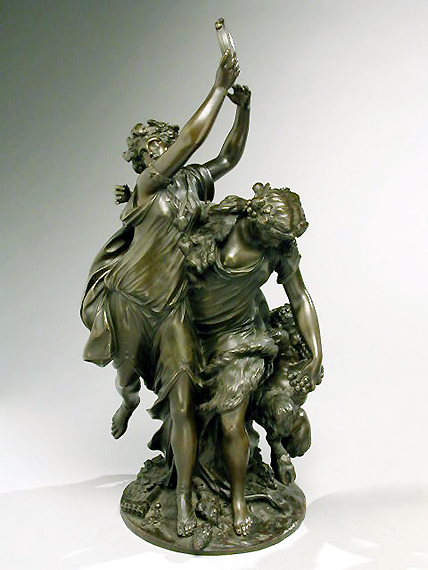 Lot image - Bronze Group of Bacchantes After a model by Clodioni