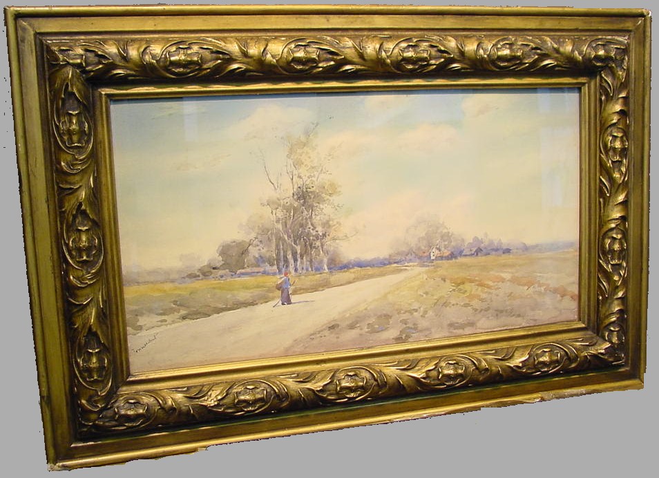 Lot image - Attributed to Henri Joseph Harpignies THE LONG JOURNEY HOME