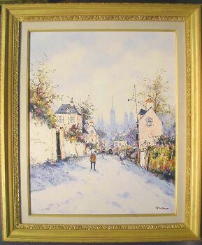 Lot image - Jean Pierre Dubord French, b. 1949 LE DESCENTE SUR ROUEN