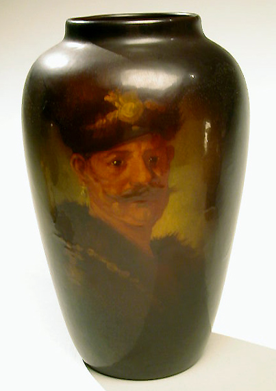 Lot image - Weller Louwelsa Portrait Vase