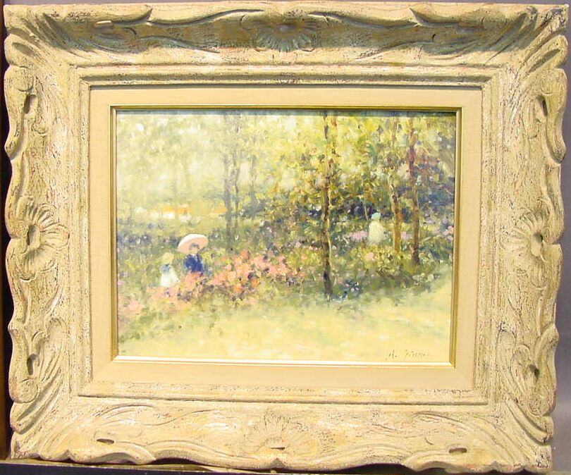 Lot image - Andre Gisson French/American, 20th century A STROLL THROUGH THE GARDENS