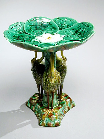Lot image - Majolica Compote