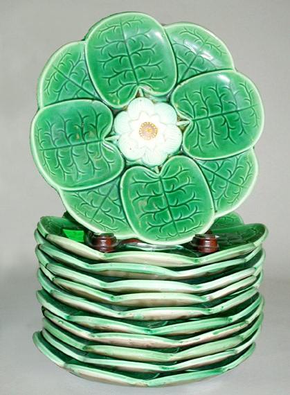 Lot image - Set of Eleven Majolica Plates