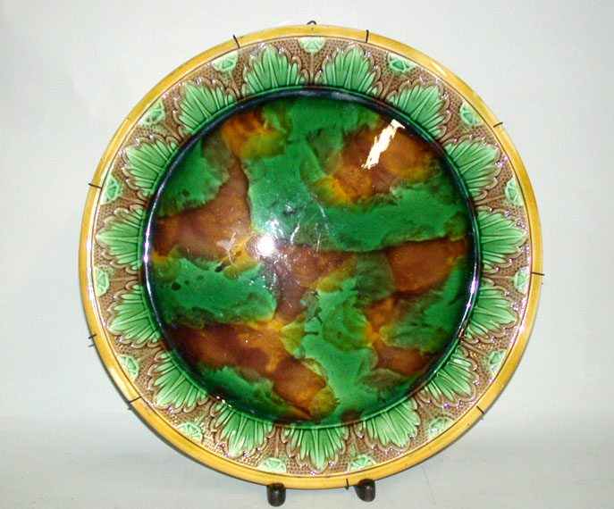 Lot image - Majolica Platter