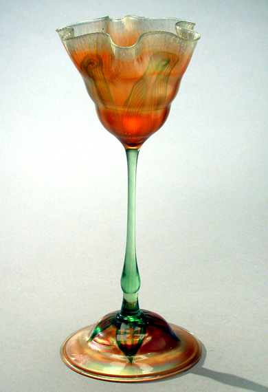 Lot image - Tiffany Favrile Glass Vase