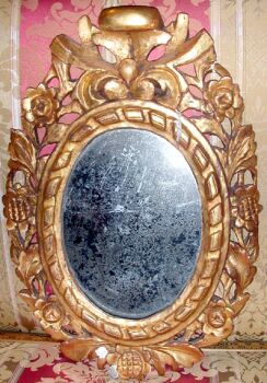 Lot image - Rococo Style Gilt Carved Wood Mirror