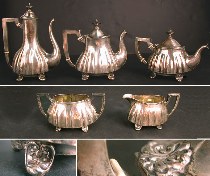 Lot image - American Sterling Silver Tea and Coffee Service