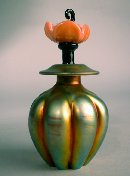 Lot image - Steuben Aurene Perfume Bottle
