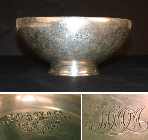 Lot image - Tiffany & Co. Sterling Silver Bowl