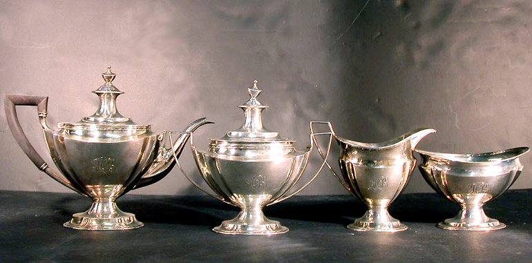 Lot image - Tiffany & Co. Sterling Silver Tea Service